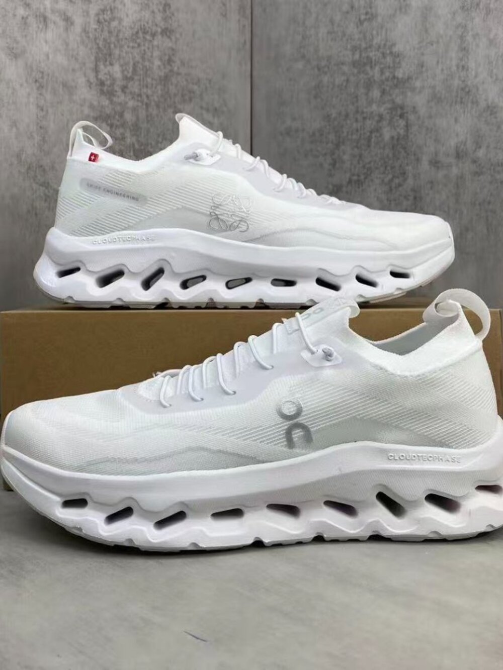 LOEWE x On Cloudtilt All White Collaboration Sneakers